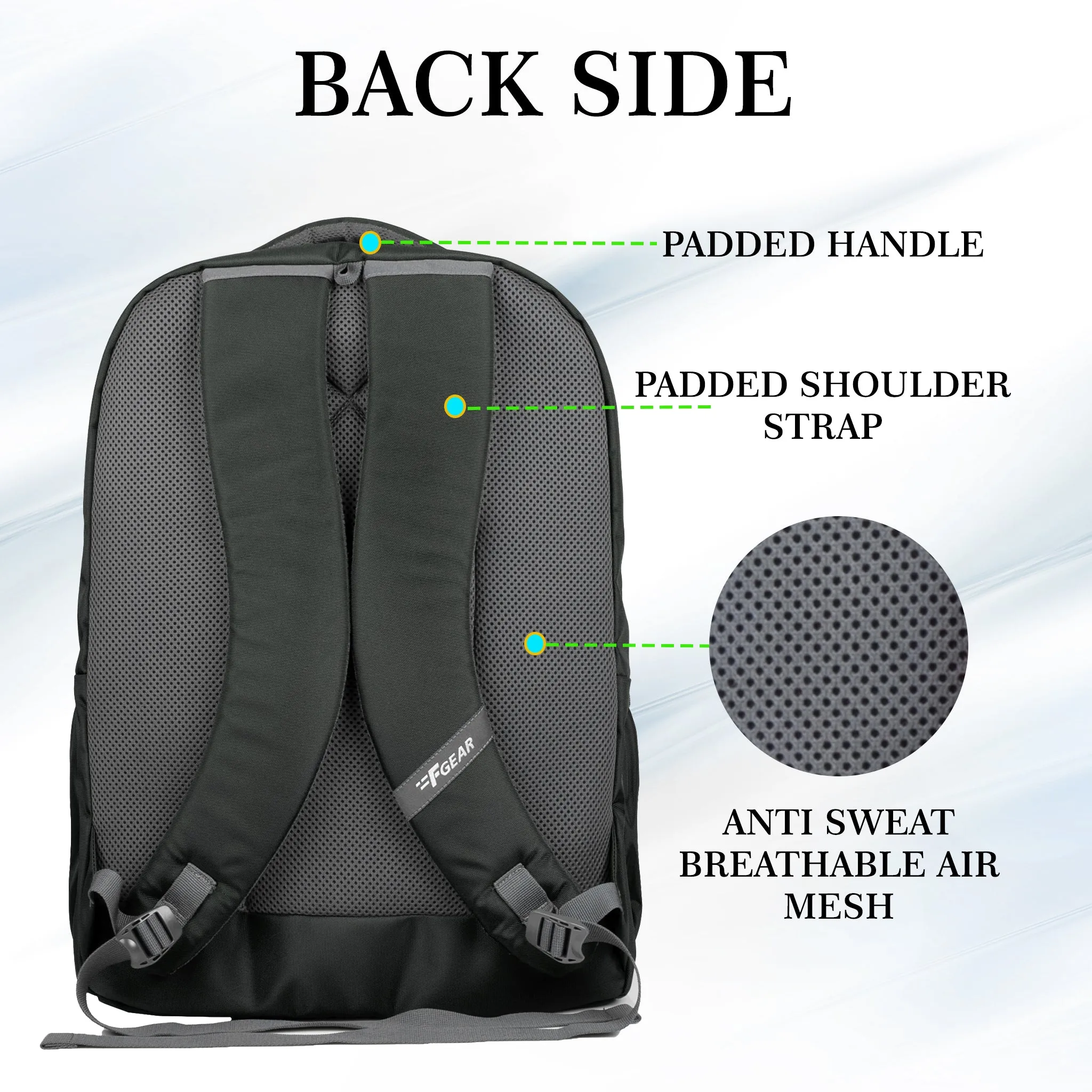 Airmate 29L DK Grey Backpack with raincover
