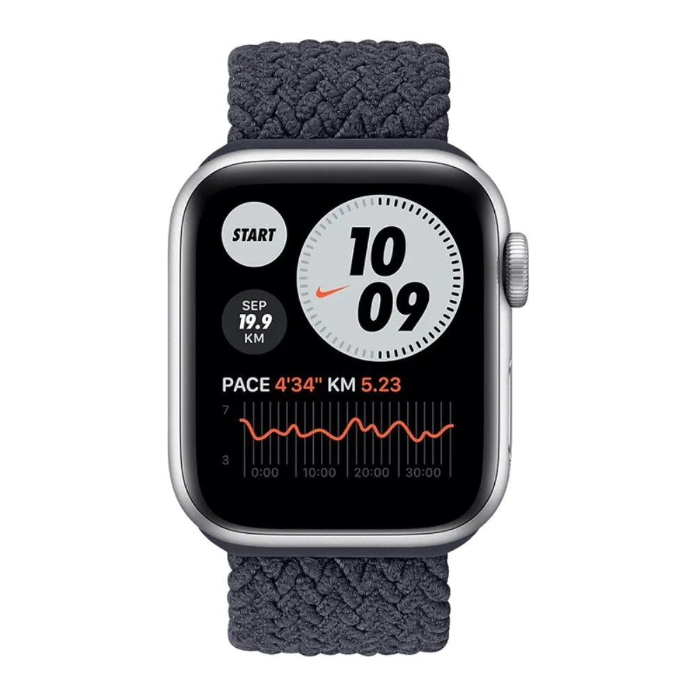 Apple Watch (41mm) elastic watch strap - Charcoal / Size: L