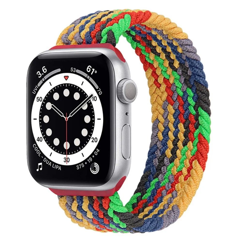 Apple Watch (41mm) elastic watch strap - Colorful Green / Size: M