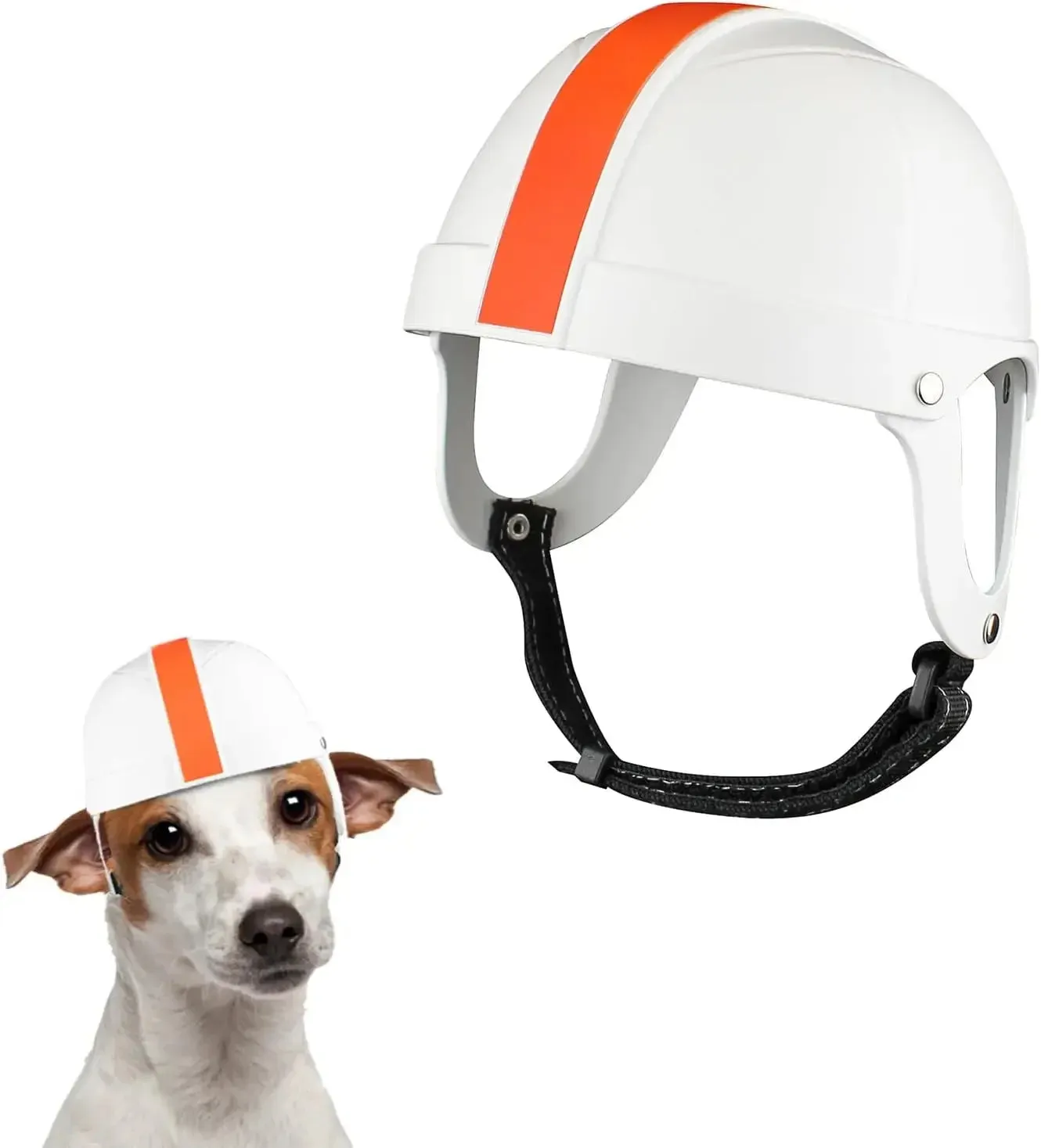 ATUBAN Hard Helmet Outdoor Protection Stylish Doggy Hat for Football Games Safety Pet Helmet with Ear Holes for Small Dog, Cats