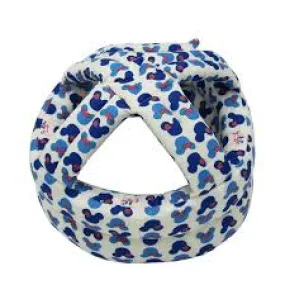 Baby adjustable safety helmet Minnie mouse print white blue