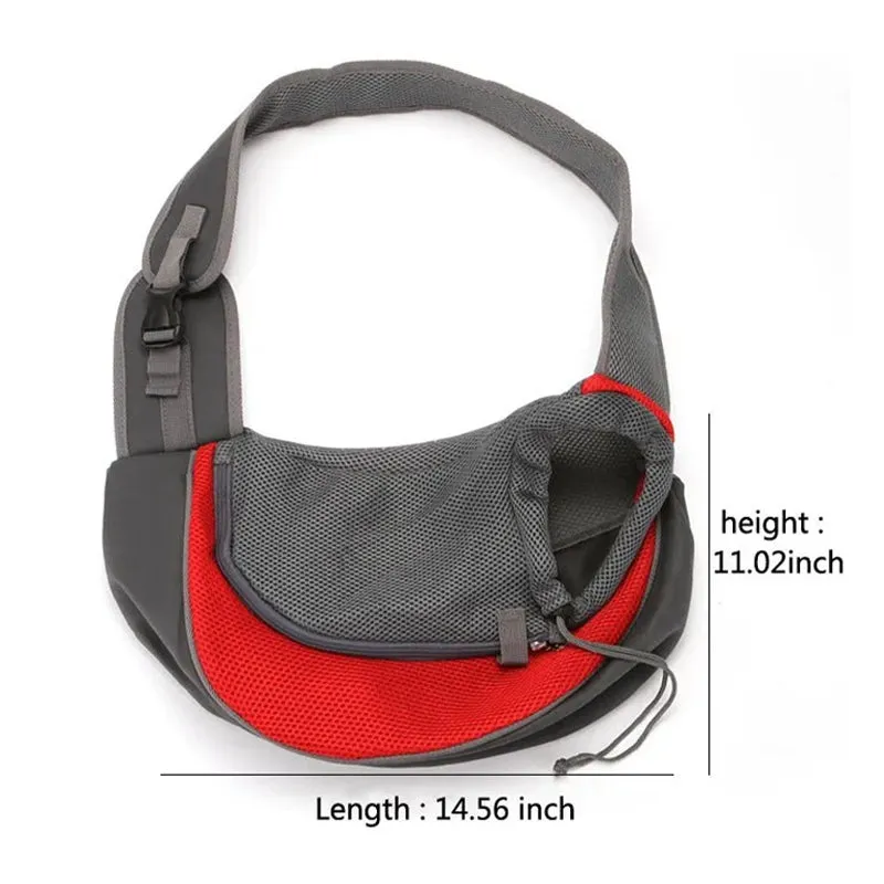 Carrier For Cat Sling Backpack Bag Breathable Adjustable Shoulder Strap