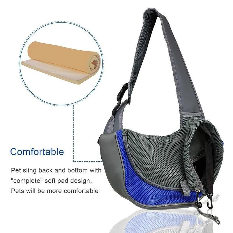 Carrier For Cat Sling Backpack Bag Breathable Adjustable Shoulder Strap