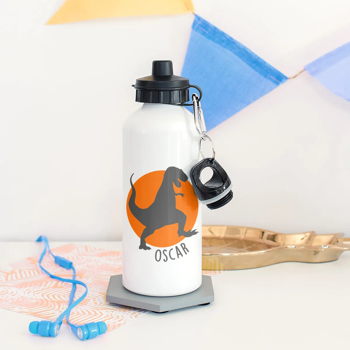 Children's Personalised Dinosaur Water Bottle