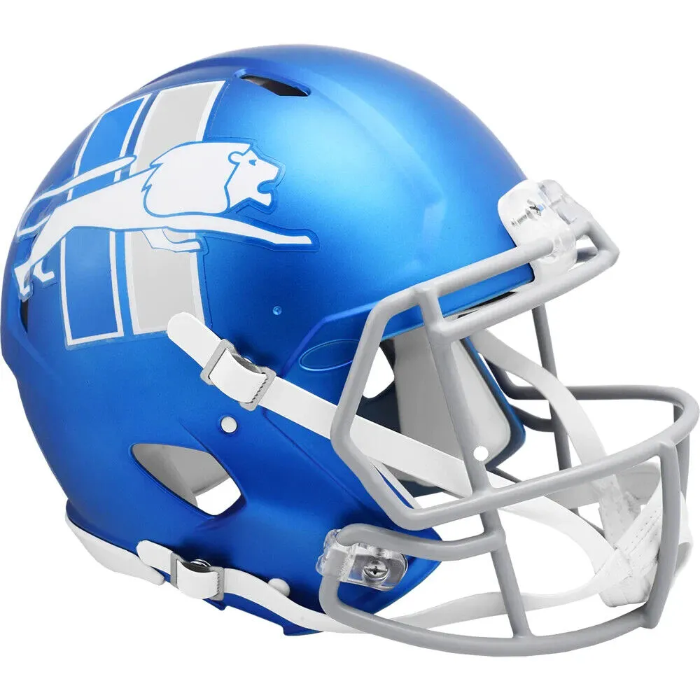 DETROIT LIONS ALTERNATE 2023 REPLICA FULL SIZE SPEED HELMET