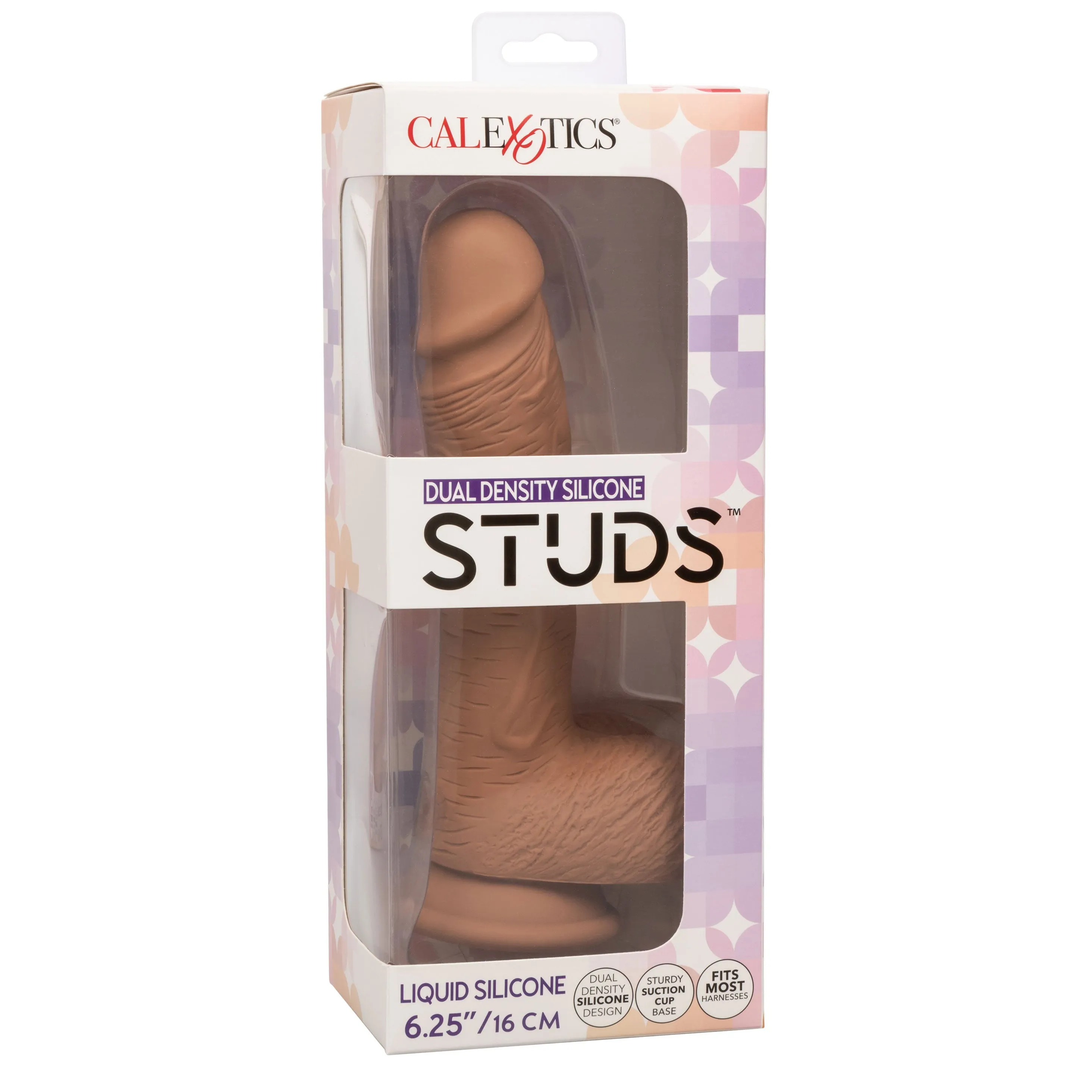 Dual Density Silicone Studs 6.25 Inch - Brown
