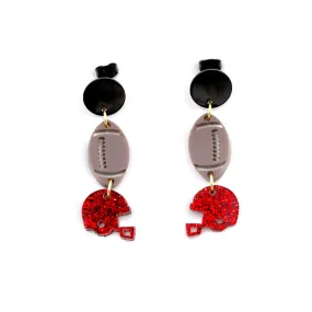 Football Helmet Earrings