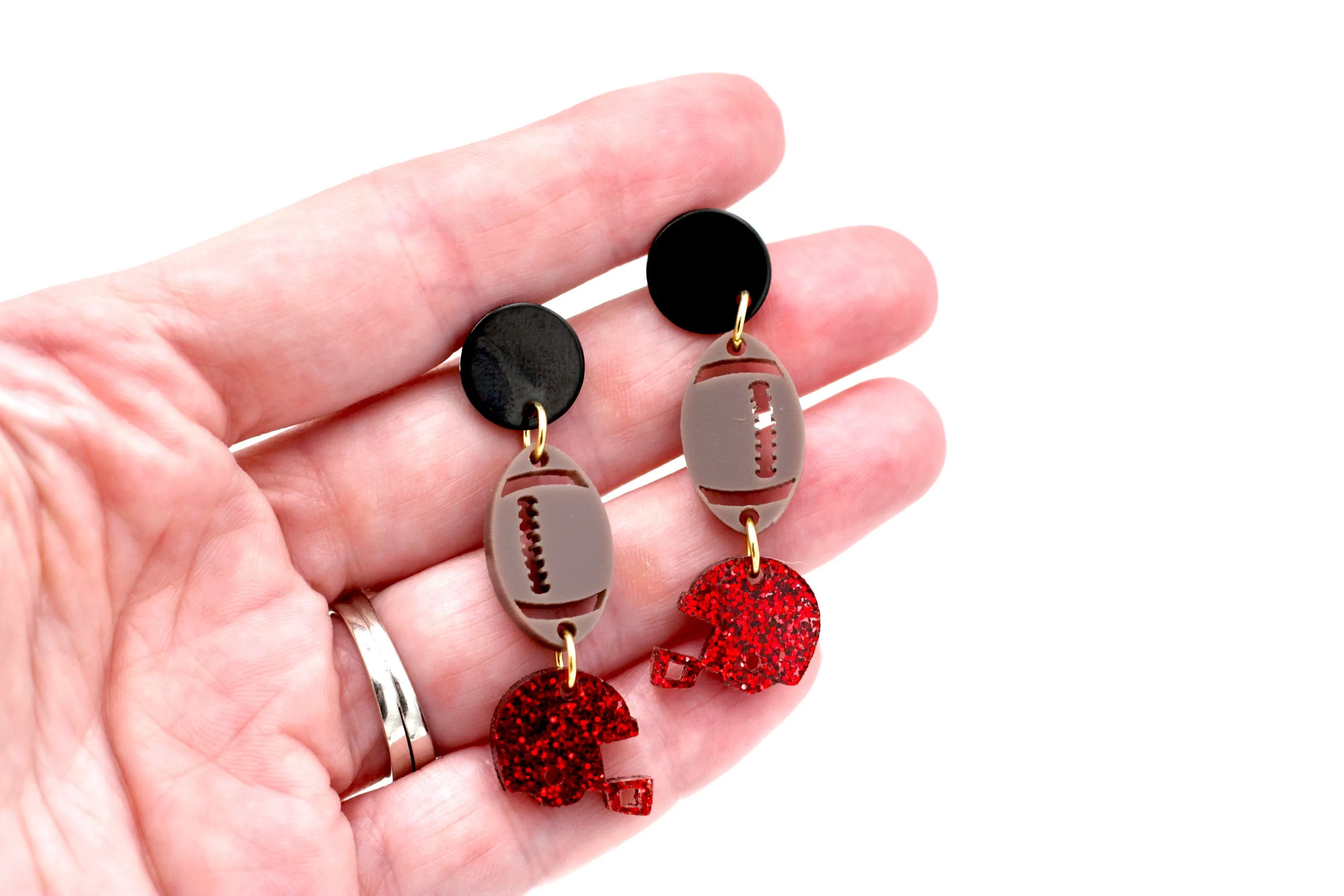 Football Helmet Earrings