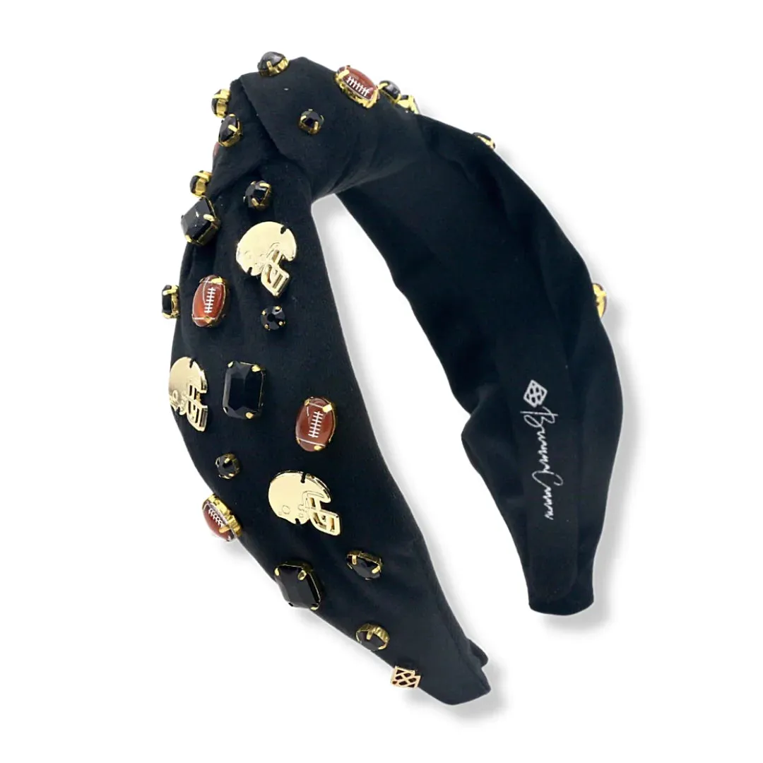 Game Day Black Football Headbands