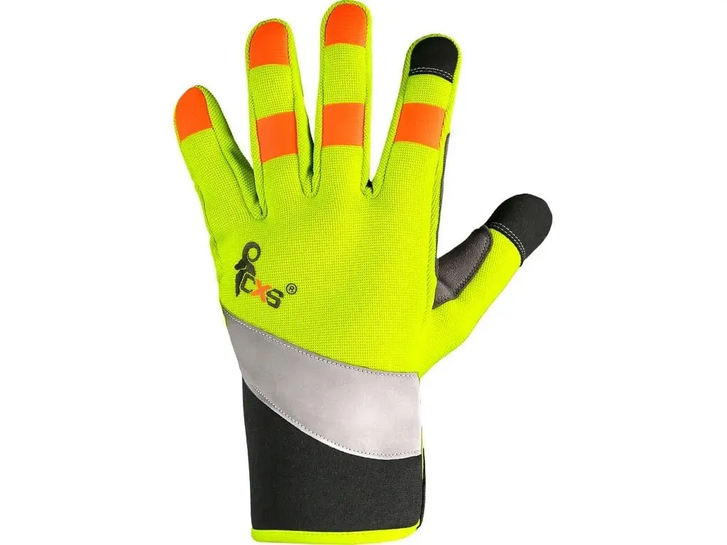 Gloves CXS BENSON, combined, reflective