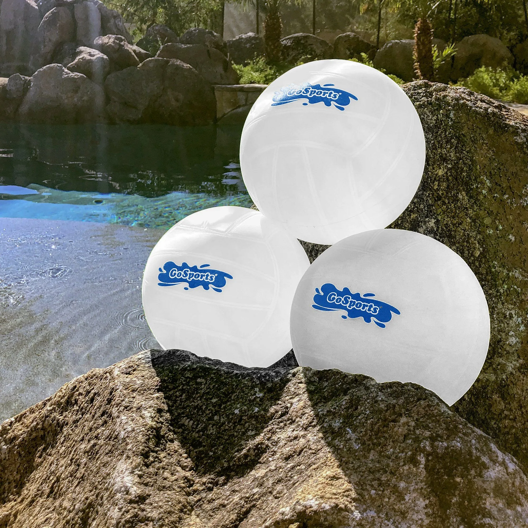 GoSports Water Volleyball 3-Pack - White
