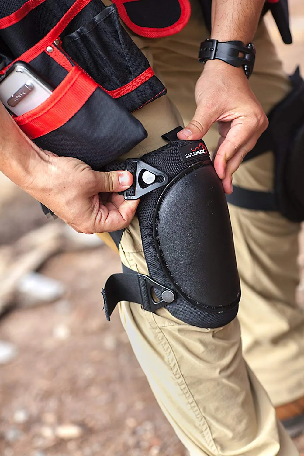 Heavy Duty High-Density PP Cap Knee Pads with Padding