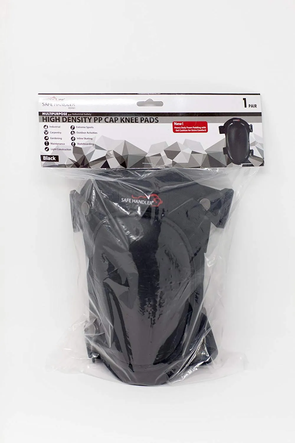 Heavy Duty High-Density PP Cap Knee Pads with Padding