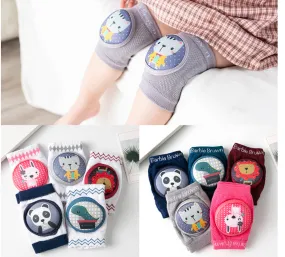 Infant Non- Slip Mesh Thin Cotton Breathable Crawling Protective  Kneepads
