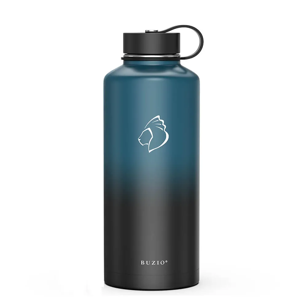 Insulated Water Bottle with 2 Lids | 87oz | Indigo Crush