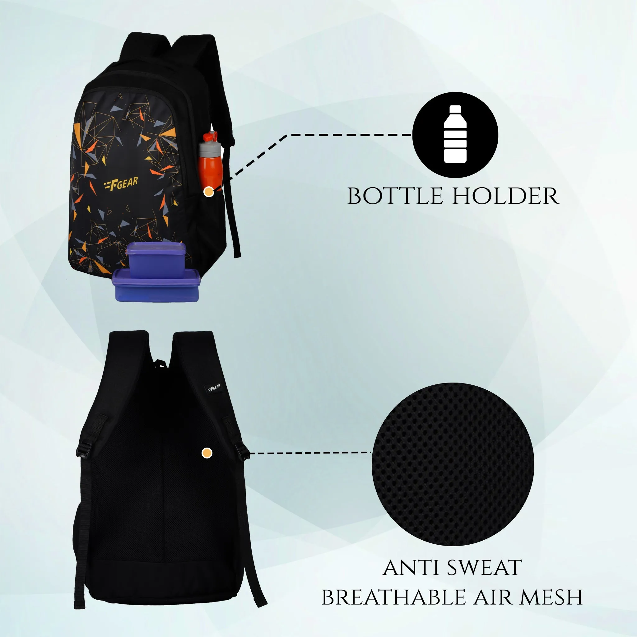 J7767 Perform Black 26L Backpack
