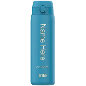 Leak Proof 1 Litre Water Bottle, Personalised, Stainless Steel, 1L