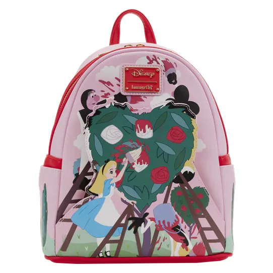 Loungefly x Disney Alice In Wonderland Painting The Roses Red Mini Backpack