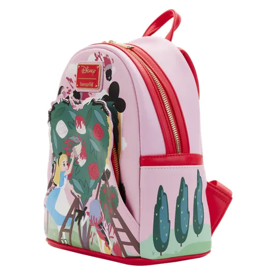 Loungefly x Disney Alice In Wonderland Painting The Roses Red Mini Backpack
