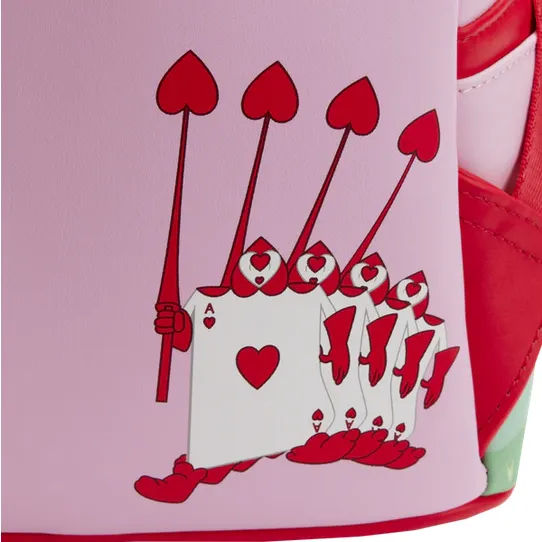 Loungefly x Disney Alice In Wonderland Painting The Roses Red Mini Backpack
