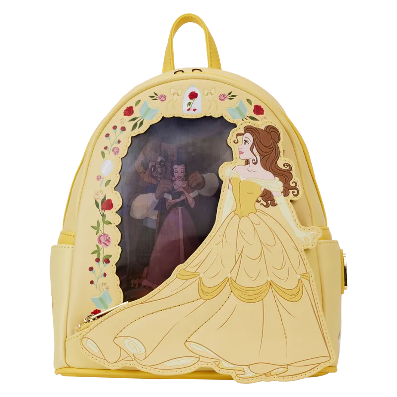 Loungefly x Disney Beauty and the Beast Princess Series Lenticular Mini Backpack