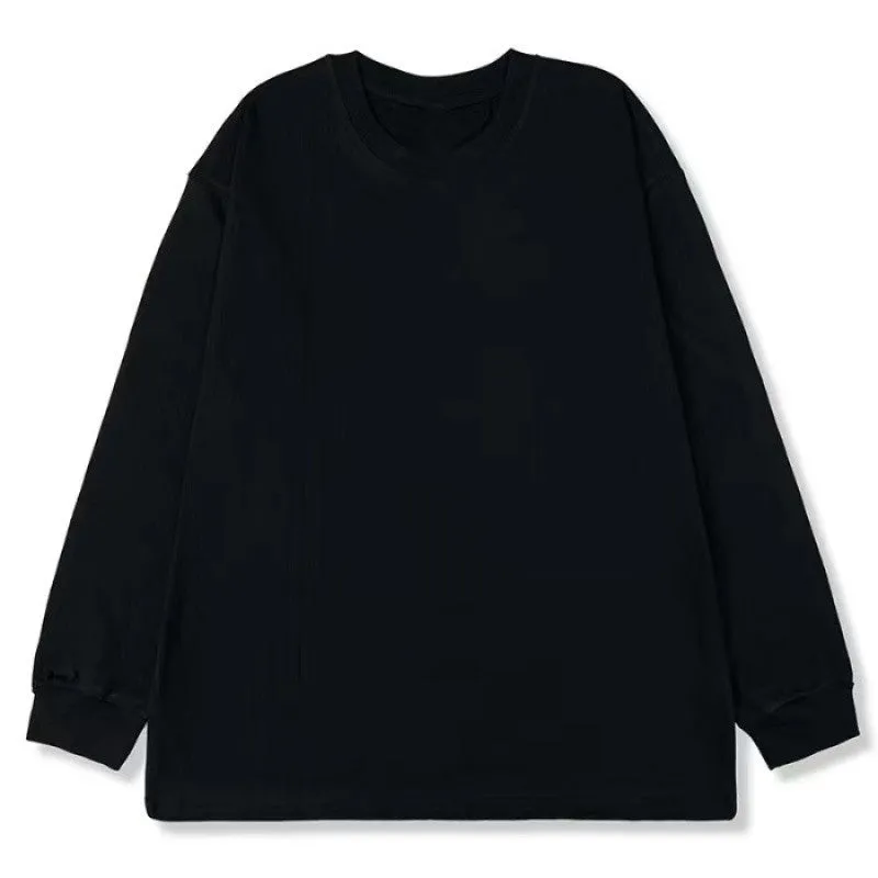 METAVERSMALL New Japanese fake two-piece splicing design sense long-sleeved Polo neck sweater women's spring and autumn thin loose coat top