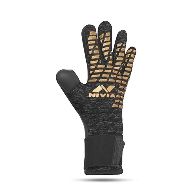 Nivia Ashtang Gold Football Gloves | KIBI Sports