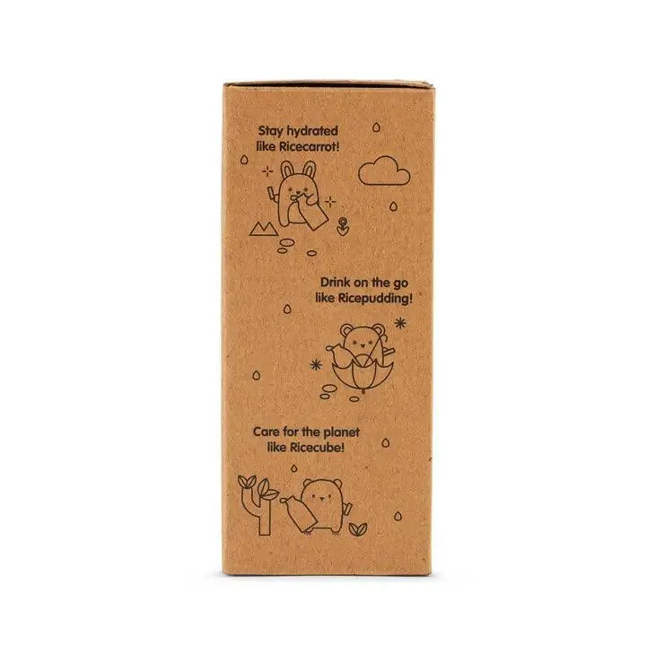 Noodoll Stainless Steel Bottle - Ricecarrot Rabbit - Pink