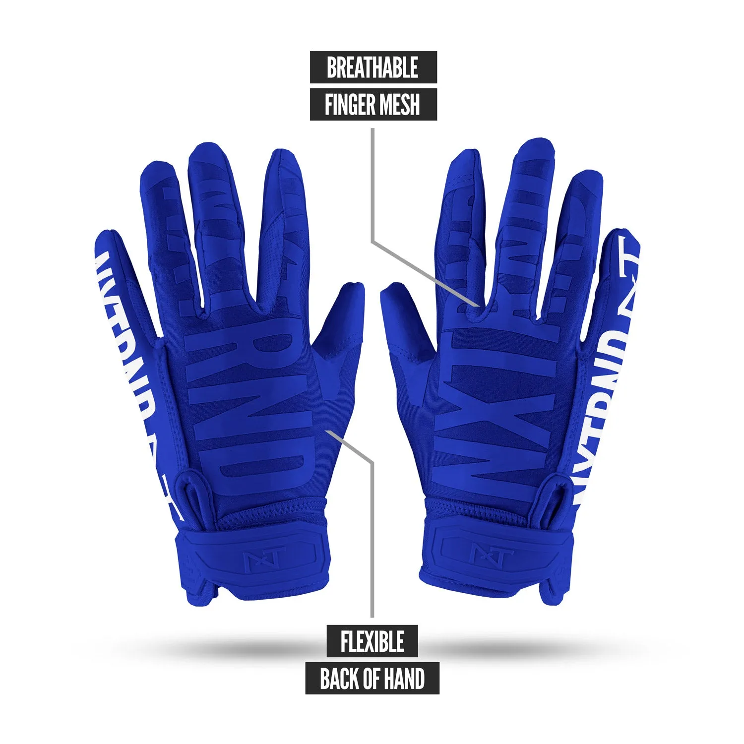 NXTRND G1® Football Gloves Blue