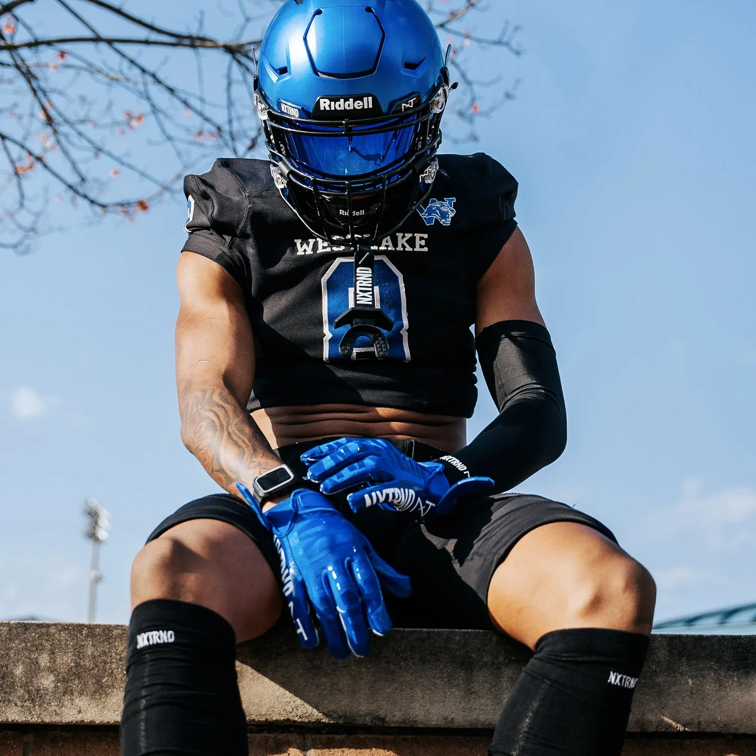 NXTRND G1® Football Gloves Blue