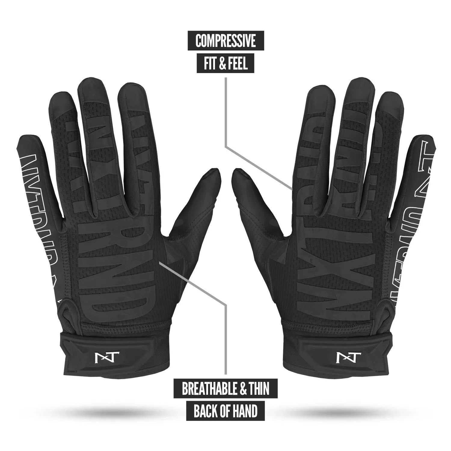 NXTRND G2® Football Gloves Black