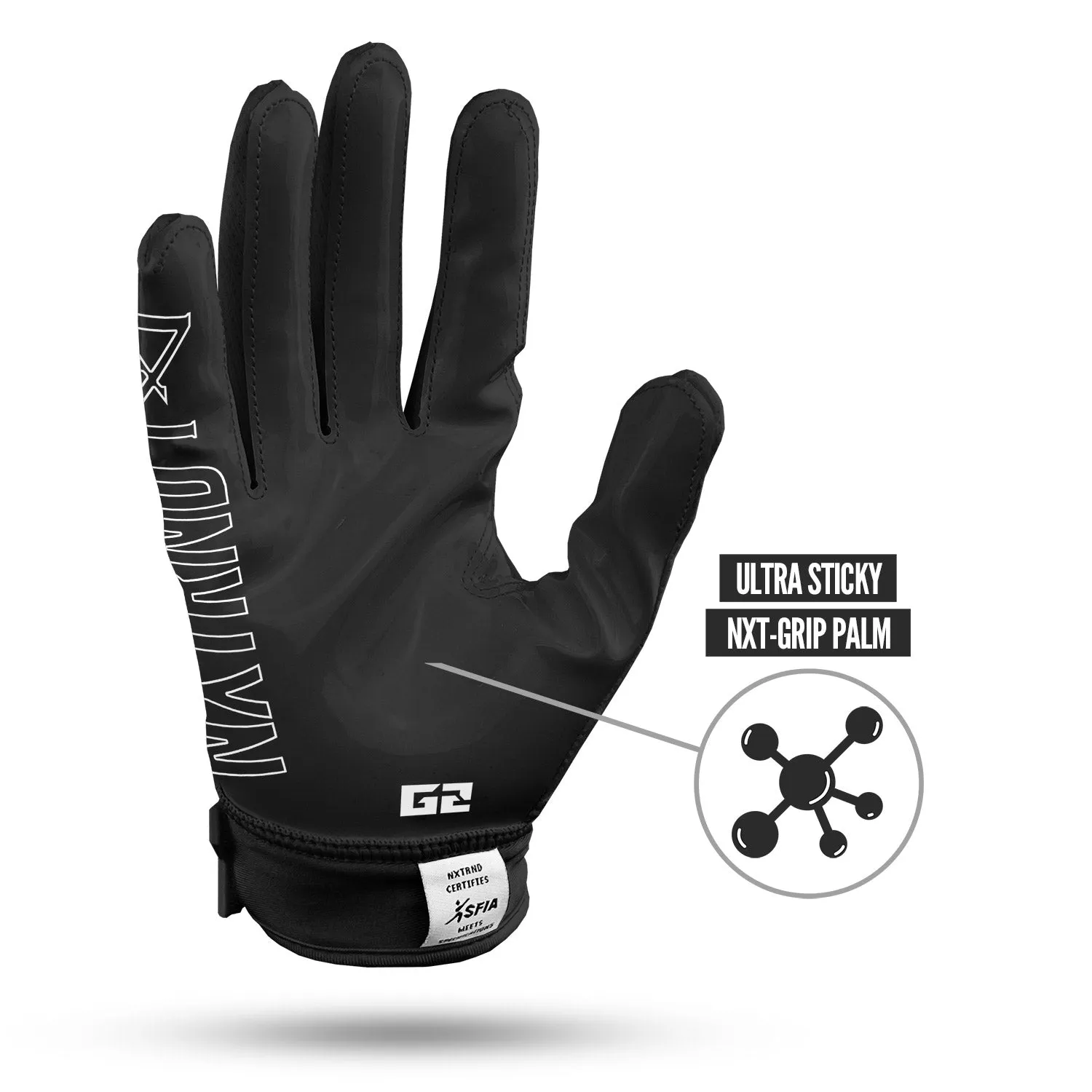 NXTRND G2® Football Gloves Black