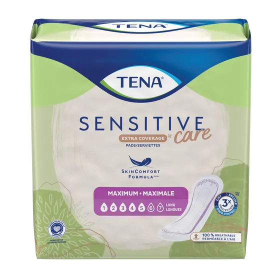 Pads Sensitive Care Extra Coverage Maximum Long Tena