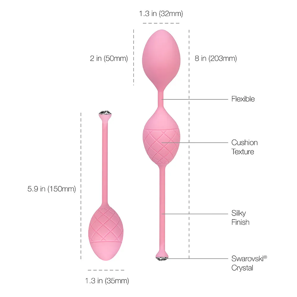 Pillow Talk FRISKY Kegel Pleasure Balls with Swarovski Crystal
