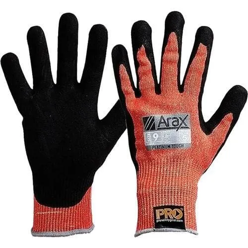Pro Choice Arax Platinum - Red Arax Liner With Pu/nitrile Foam Dip Palm Glove - APNPUD
