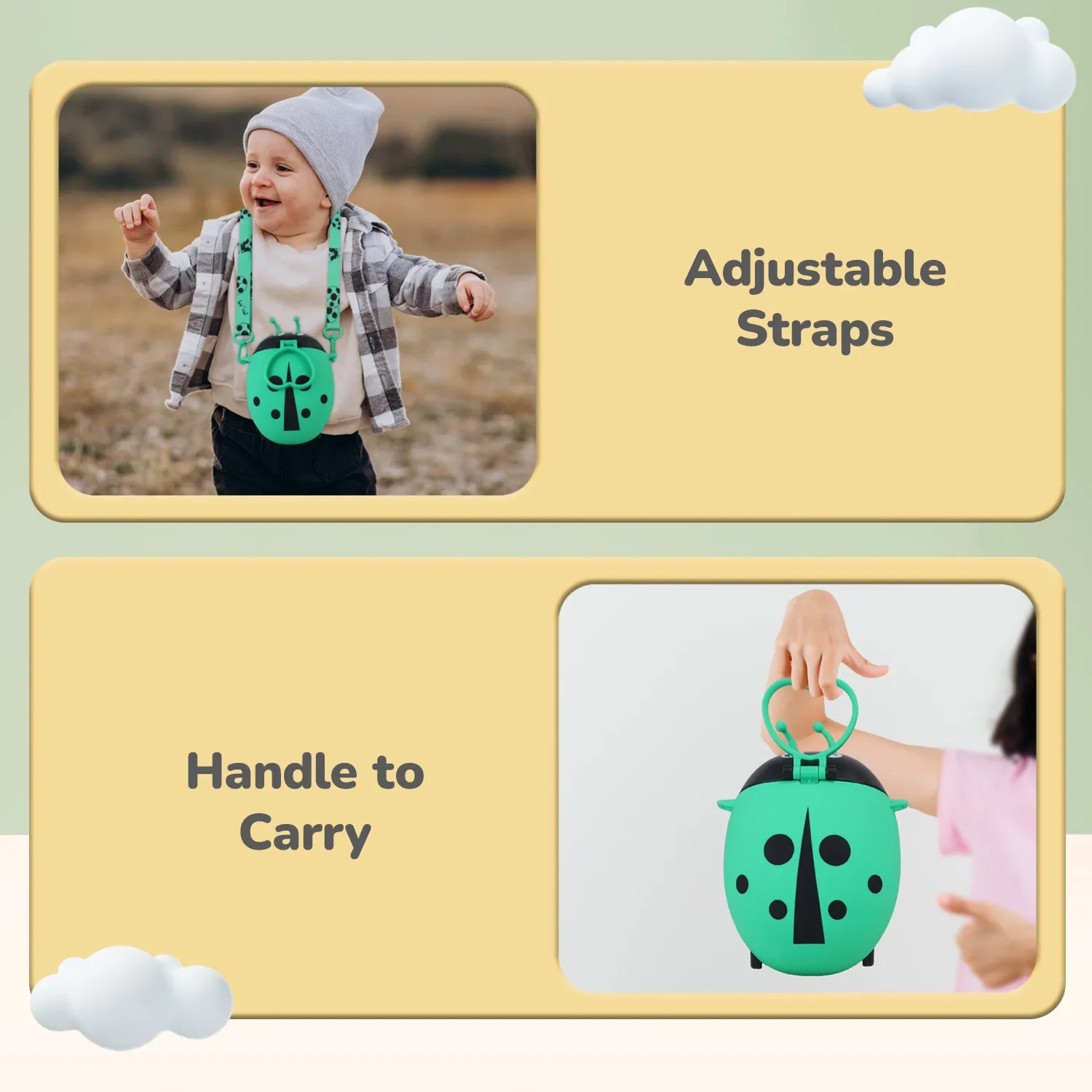 R for Rabbit Beetle Baby Straw Sipper Bottle