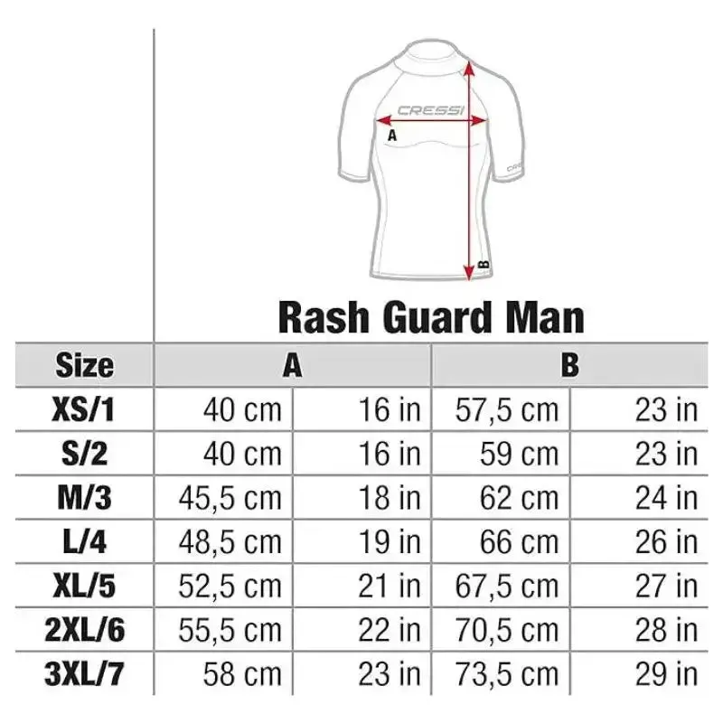 Rashguard Pool Top Vest | Men's Cressi Swimming Top Vest
