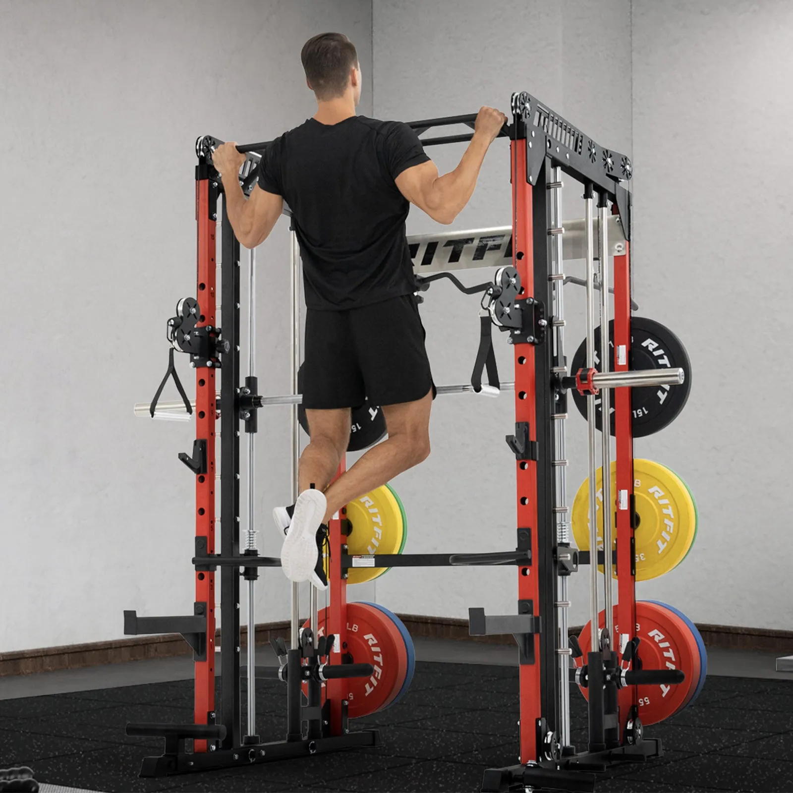 RitFit M1 2.0 Comprehensive Home Gym Package - All-In-One Smith Machine Workout System