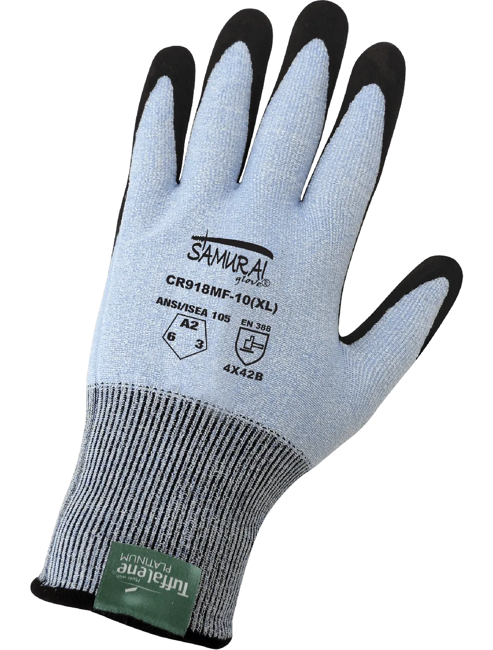 Samurai Glove® Lightweight Cut Resistant Gloves Made With Tuffalene® Platinum - CR918MF