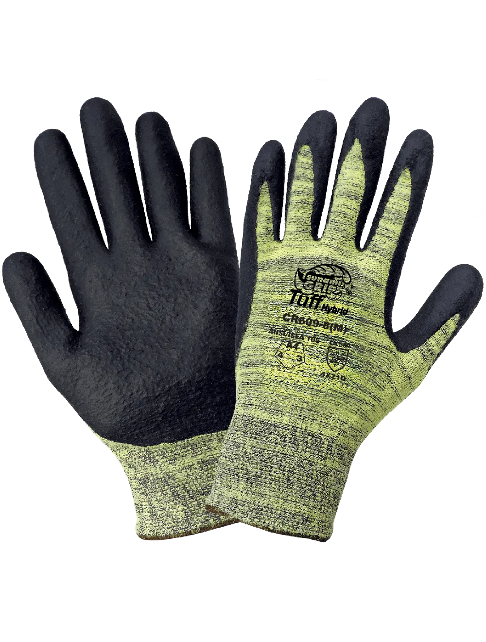 Tsunami Grip® Tuff Hybrid Palm Dipped Cut, Abrasion, and Puncture Resistant Gloves - CR609