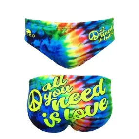 TURBO Boy's Water Polo Swimsuit All You Need is Love