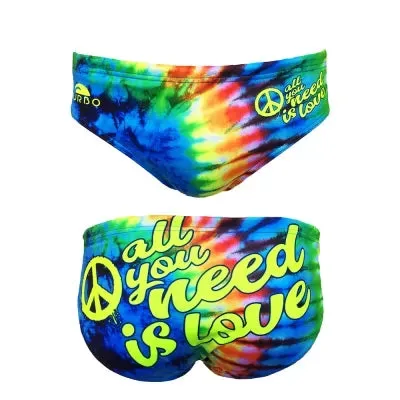 TURBO Boy's Water Polo Swimsuit All You Need is Love