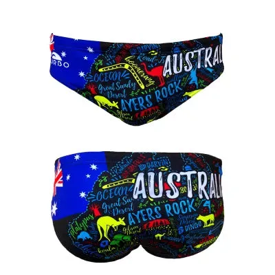 TURBO Boy's Water Polo Swimsuit Australia Draw